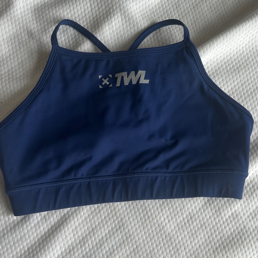 The Wod Life CrossFit Navy Sports Bra for Women